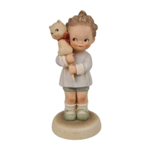 Memories Of Yesterday 114510 Hang On To Your Luck Porcelain Figurine Vintage - Picture 1 of 6